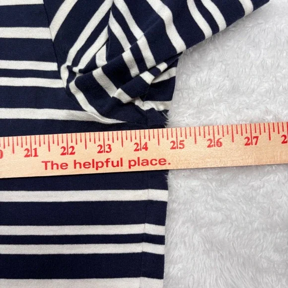 Polo Golf Ralph Lauren Polo Shirt Mens L Navy Blue White Striped Red PONY LOGO - Picture 9 of 12